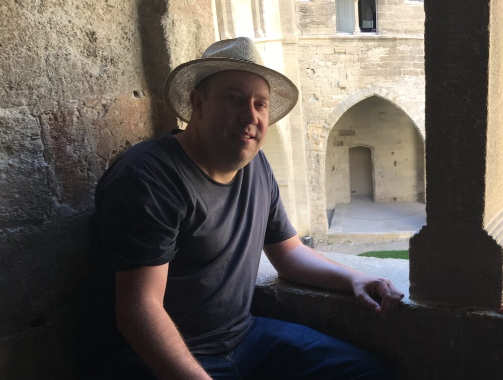Jim Wheeler at a medieval site